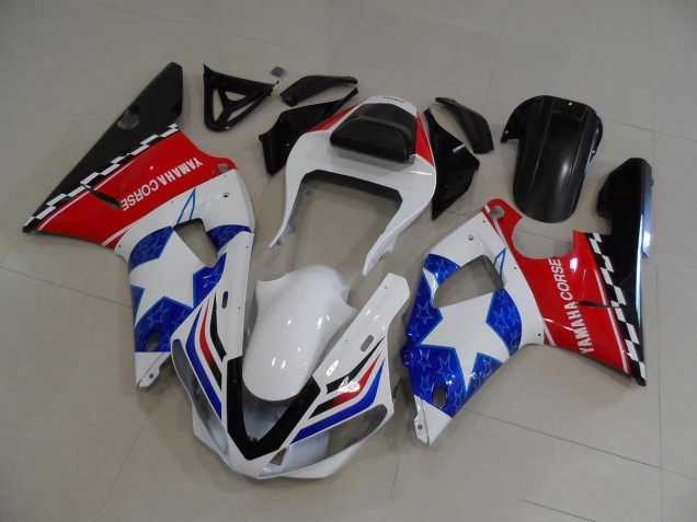00-01 Drapeau Étoile Yamaha YZF R1 Carénage Moto