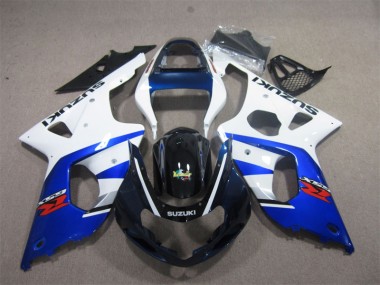 00-02 Blanc Bleu Suzuki GSXR 1000 Carénage Moto
