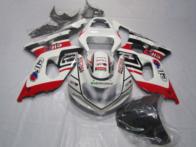 00-02 Blanc Rouge Rizoma Playboy Suzuki GSXR 1000 Carénage Moto 00-02 Blanc Rouge Rizoma Playboy Suzuki GSXR 1000 Carénage Moto