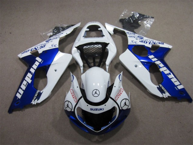 00-02 Bleu Blanc Jordan Motul Suzuki GSXR 1000 Carénage Moto 00-02 Bleu Blanc Jordan Motul Suzuki GSXR 1000 Carénage Moto