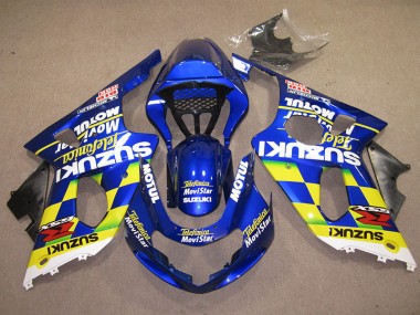 00-02 Bleu Jaune Telefumica Movistar Suzuki GSXR 1000 Carénage Moto