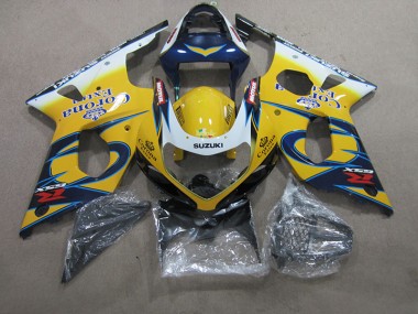 00-02 Jaune Bleu Corona Extra Suzuki GSXR 1000 Carénage Moto