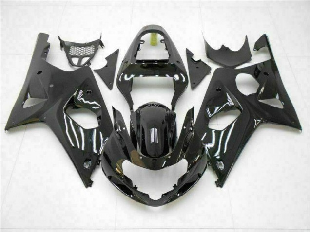00-02 Noir Brillant Suzuki GSXR 1000 Carénage Moto 00-02 Noir Brillant Suzuki GSXR 1000 Carénage Moto