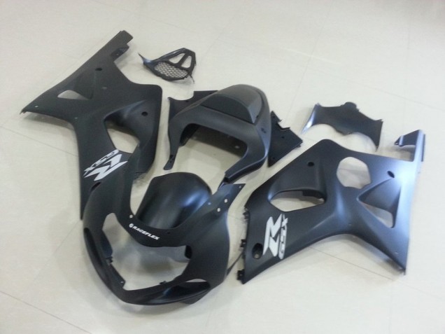 00-02 Noir Mat avec Argent GSXR Suzuki GSXR 1000 Carénage Moto 00-02 Noir Mat avec Argent GSXR Suzuki GSXR 1000 Carénage Moto