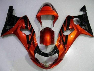 00-02 Orange Noir Suzuki GSXR 1000 Carénage Moto