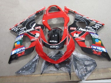 00-02 Rouge Noir Denso Suzuki GSXR 1000 Carénage Moto