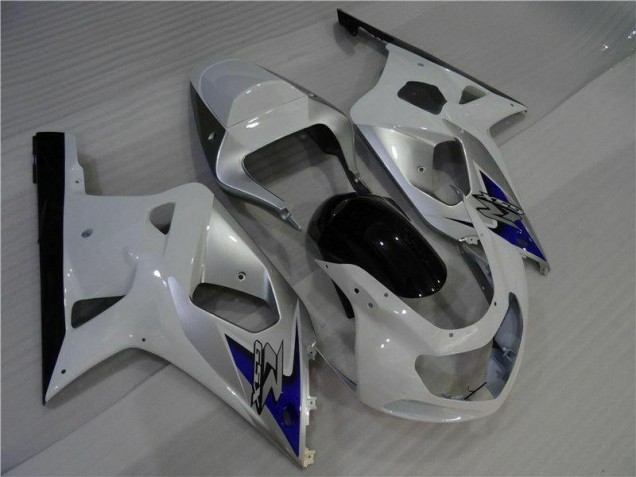 01-03 Blanc Argent Suzuki GSXR 600/750 Carénage Moto