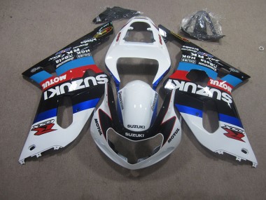 01-03 Blanc Bleu Motul Suzuki GSXR 600 Carénage Moto