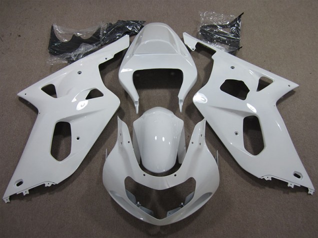 01-03 Blanc Suzuki GSXR 600 Carénage Moto 01-03 Blanc Suzuki GSXR 600 Carénage Moto