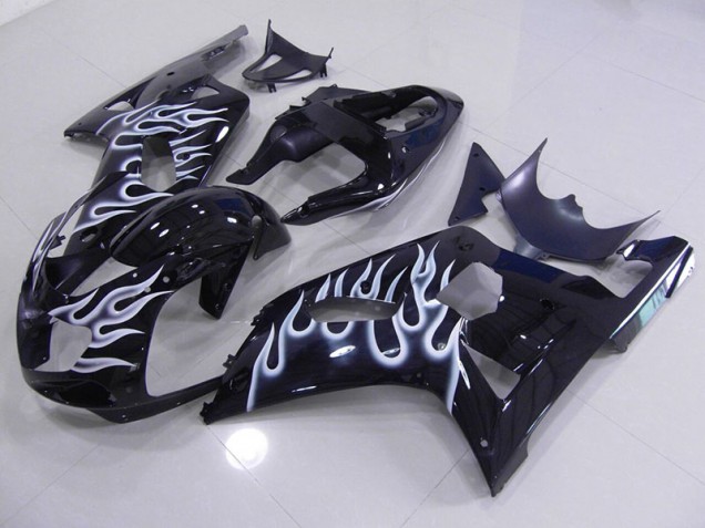 01-03 Bleu Blanc Flamme Suzuki GSXR 750 Carénage Moto