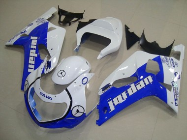 01-03 Bleu Blanc Jordan Suzuki GSXR 750 Carénage Moto