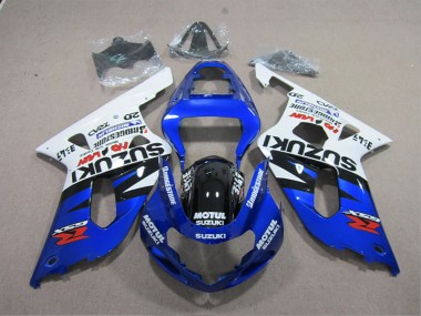 01-03 Bleu Blanc Motul Suzuki GSXR 600 Carénages Moto