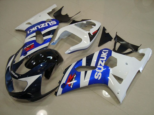 01-03 Bleu Blanc Suzuki GSXR 750 Carénage Moto 01-03 Bleu Blanc Suzuki GSXR 750 Carénage Moto