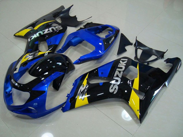 01-03 Bleu Noir Suzuki GSXR 750 Carénage Moto 01-03 Bleu Noir Suzuki GSXR 750 Carénage Moto