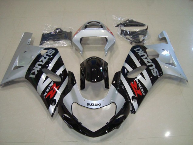 01-03 Noir Argent Suzuki GSXR 750 Carénage Moto