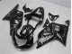 01-03 Noir Blanc Flamme Suzuki GSXR 600/750 Carénage Moto