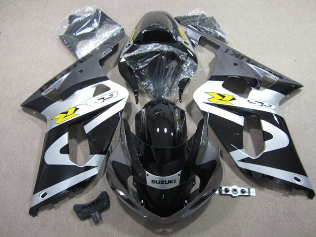 01-03 Noir Blanc Suzuki GSXR 600 Carénage Moto 01-03 Noir Blanc Suzuki GSXR 600 Carénage Moto