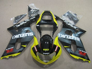 01-03 Noir Jaune Motul Suzuki GSXR 600 Carénage Moto