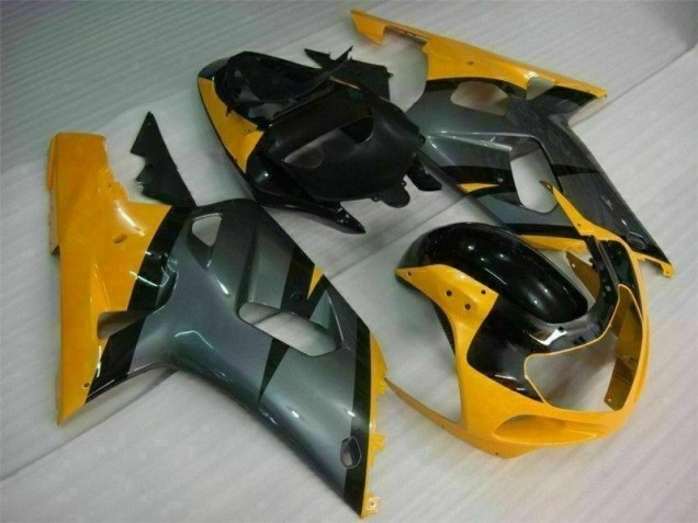 01-03 Noir Jaune Suzuki GSXR 600/750 Carénage Moto 01-03 Noir Jaune Suzuki GSXR 600/750 Carénage Moto
