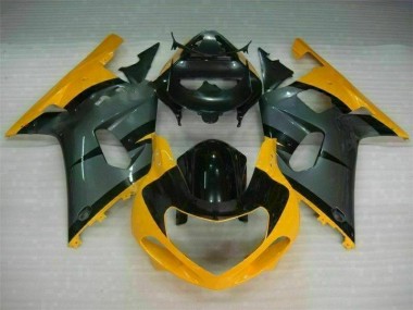 01-03 Noir Jaune Suzuki GSXR 600/750 Carénage Moto