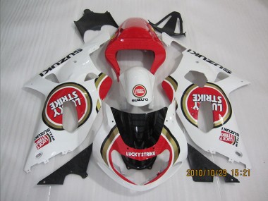 01-03 Rouge Blanc Lucky Strike Suzuki GSXR 600 Carénage Moto