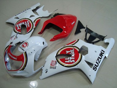 01-03 Rouge Blanc Lucky Strike Suzuki GSXR 750 Carénage Moto