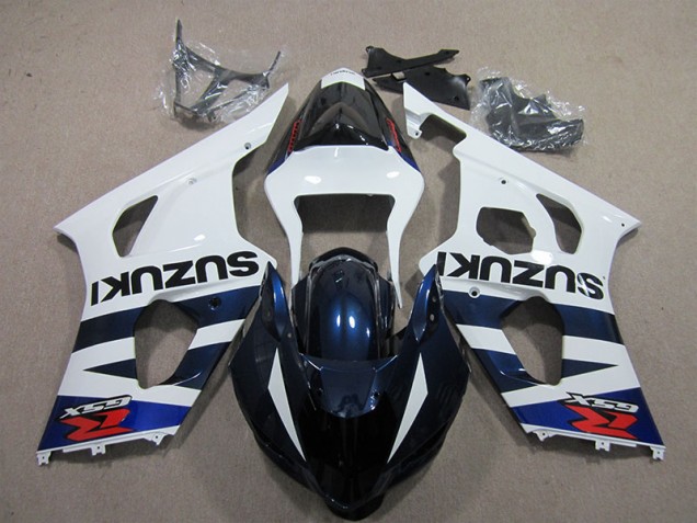 03-04 Blanc Bleu Noir Décalque Suzuki GSXR 1000 Carénage Moto 03-04 Blanc Bleu Noir Décalque Suzuki GSXR 1000 Carénage Moto