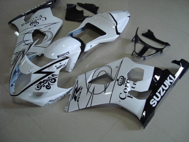 03-04 Blanc Corona Suzuki GSXR 1000 Carénage Moto 03-04 Blanc Corona Suzuki GSXR 1000 Carénage Moto