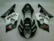 03-04 Blanc Noir Suzuki GSXR 1000 Kit Carénages Motos Complet 03-04 Blanc Noir Suzuki GSXR 1000 Kit Carénages Motos Complet
