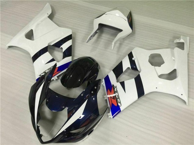 03-04 Blanc Noir Suzuki GSXR 1000 Kit Carénages Motos 03-04 Blanc Noir Suzuki GSXR 1000 Kit Carénages Motos