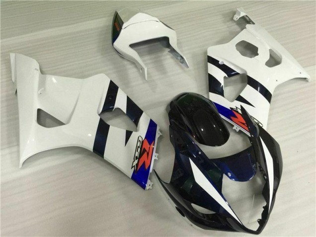 03-04 Blanc Noir Suzuki GSXR 1000 Kit Carénages Motos 03-04 Blanc Noir Suzuki GSXR 1000 Kit Carénages Motos