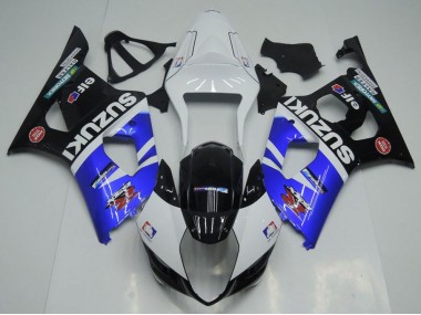 03-04 Bleu Blanc et Noir Suzuki GSXR 1000 Carénage Moto