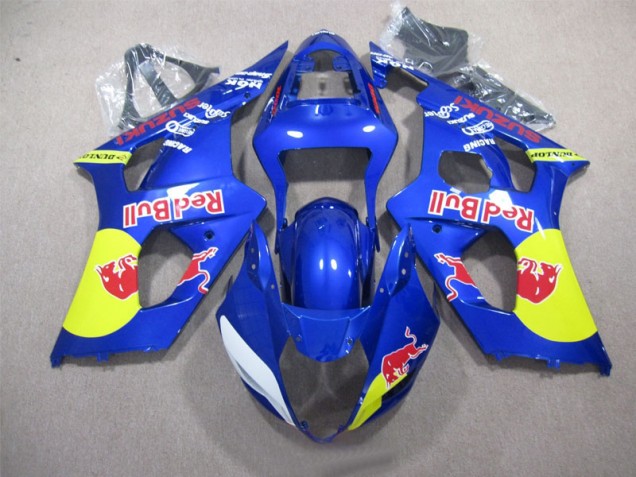 03-04 Bleu Red Bull Suzuki GSXR 1000 Carénage Moto 03-04 Bleu Red Bull Suzuki GSXR 1000 Carénage Moto