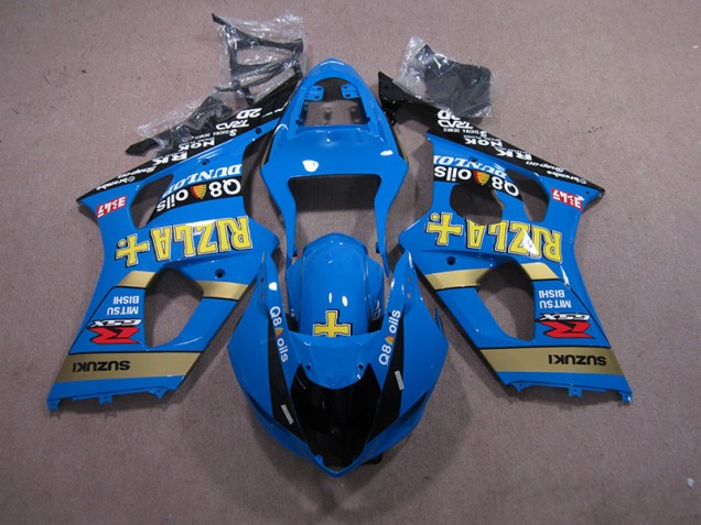 03-04 Bleu Rizla Q8 Oils Suzuki GSXR 1000 Carénage Moto