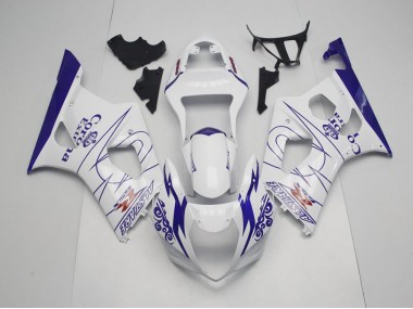 03-04 Bleu Whie Corona Suzuki GSXR 1000 Carénage Moto