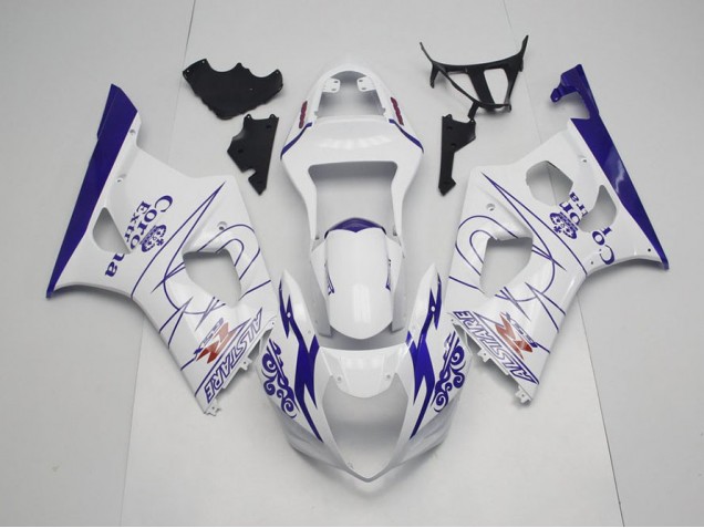 03-04 Bleu Whie Corona Suzuki GSXR 1000 Carénage Moto 03-04 Bleu Whie Corona Suzuki GSXR 1000 Carénage Moto