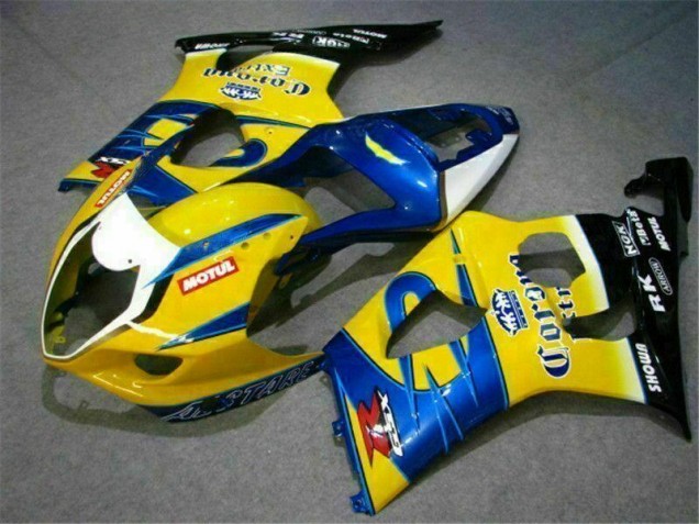 03-04 Jaune Bleu Suzuki GSXR 1000 Carénage Moto