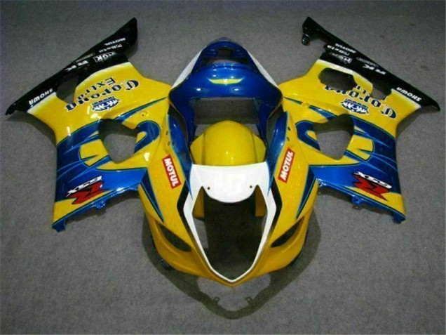 03-04 Jaune Bleu Suzuki GSXR 1000 Carénage Moto