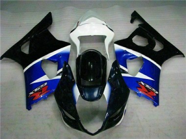 03-04 Noir Bleu Suzuki GSXR 1000 Kit Carénages Motos Complet