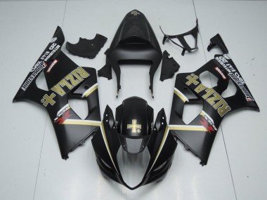 03-04 Noir Mat Rizla Suzuki GSXR 1000 Carénage Moto