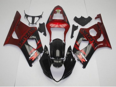 03-04 Noir Rouge Suzuki GSXR 1000 Carénage Moto