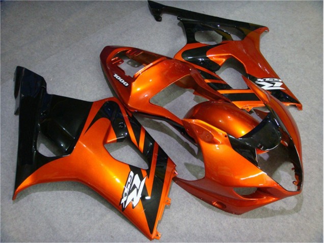 03-04 Orange Noir Suzuki GSXR 1000 Carénage Moto 03-04 Orange Noir Suzuki GSXR 1000 Carénage Moto