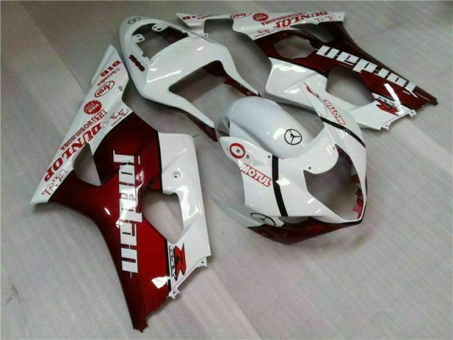 03-04 Rouge Blanc Suzuki GSXR 1000 Carénage Moto 03-04 Rouge Blanc Suzuki GSXR 1000 Carénage Moto