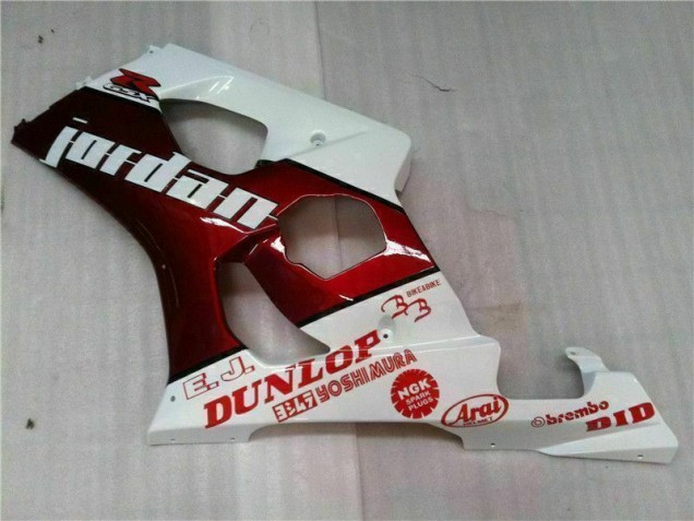 03-04 Rouge Blanc Suzuki GSXR 1000 Carénage Moto 03-04 Rouge Blanc Suzuki GSXR 1000 Carénage Moto