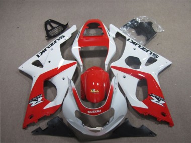 03-04 Rouge Blanc Suzuki GSXR 1000 Carénages Moto