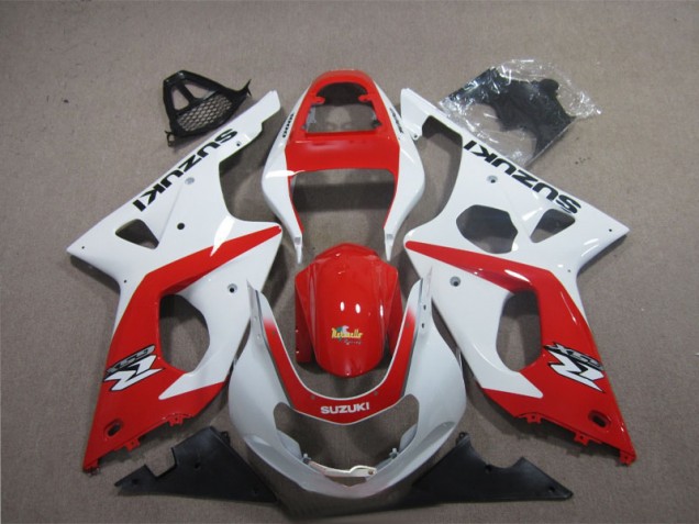 03-04 Rouge Blanc Suzuki GSXR 1000 Carénages Moto