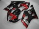 03-04 Rouge Noir Suzuki GSXR 1000 Carénage Moto 03-04 Rouge Noir Suzuki GSXR 1000 Carénage Moto