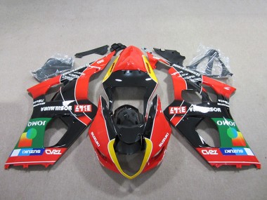 03-04 Rouge Vert Noir Suzuki GSXR 1000 Carénage Moto