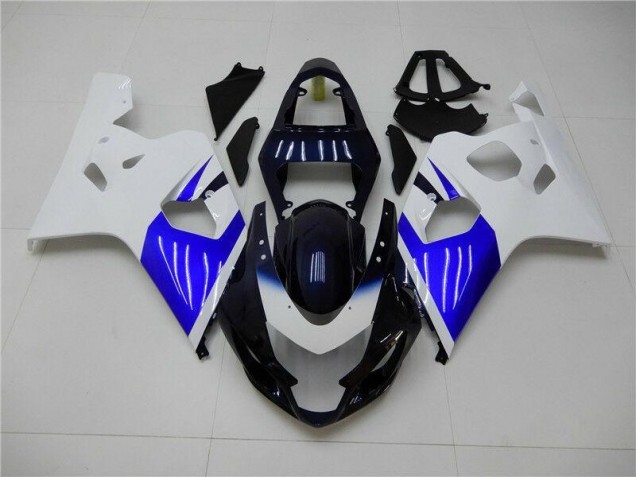 04-05 Blanc Bleu Suzuki GSXR 600/750 Carénage Moto 04-05 Blanc Bleu Suzuki GSXR 600/750 Carénage Moto