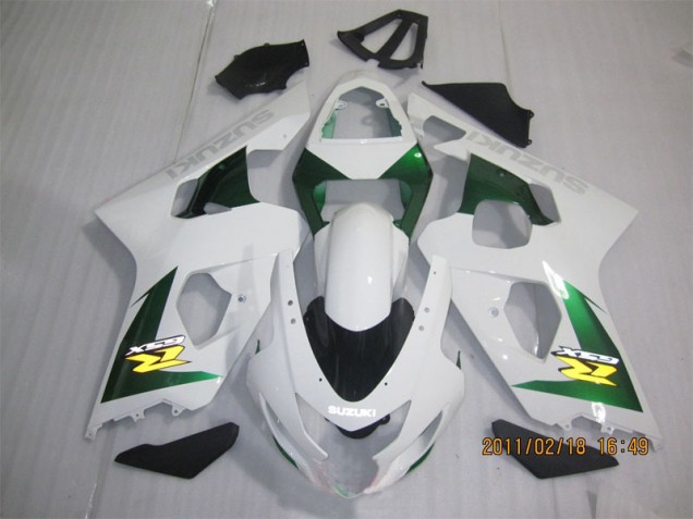 04-05 Blanc Vert Suzuki GSXR 600 Carénage Moto